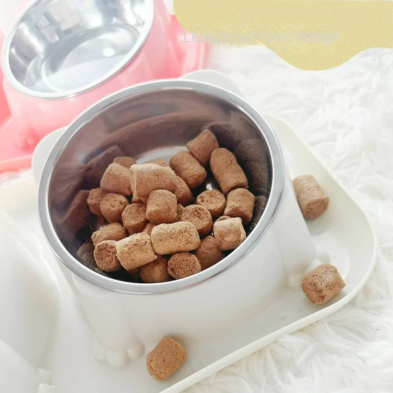 Stainless Steel Non-Slip Pet Food and Water Feeder