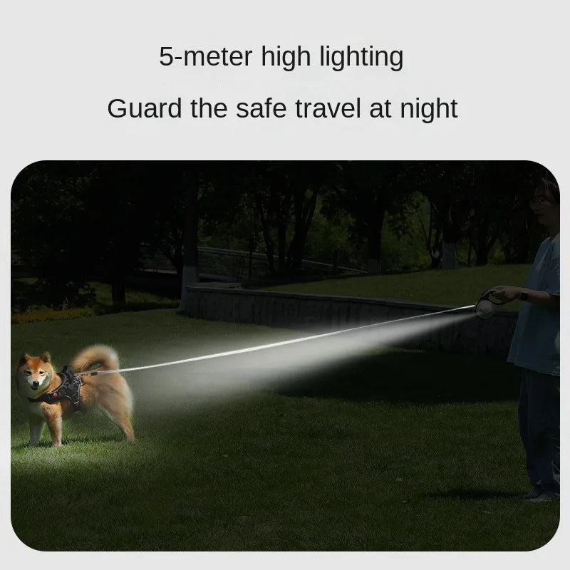 5m LED Retractable Leash For Pets