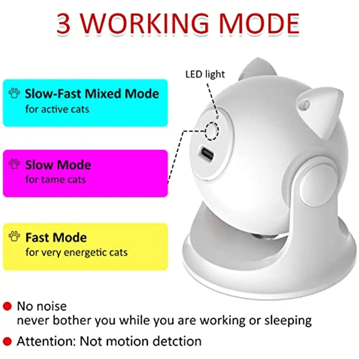 Auto Laser Pets Toy - Motion, Rechargeable