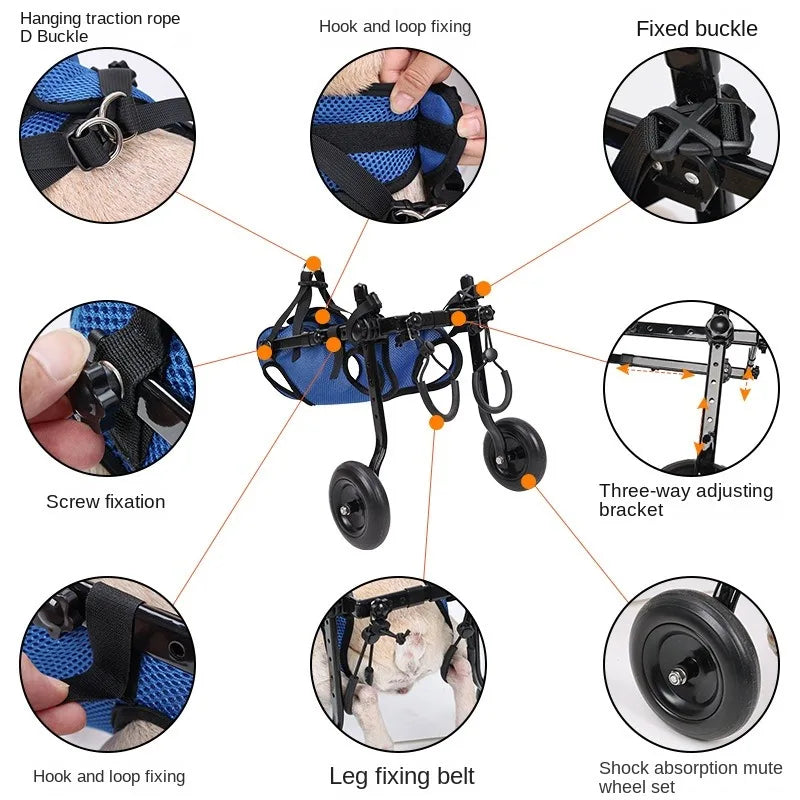 Adjustable Wheelchair Disabled Pets