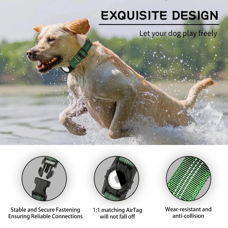 AirTag Dog Collar (Adjustable, GPS)