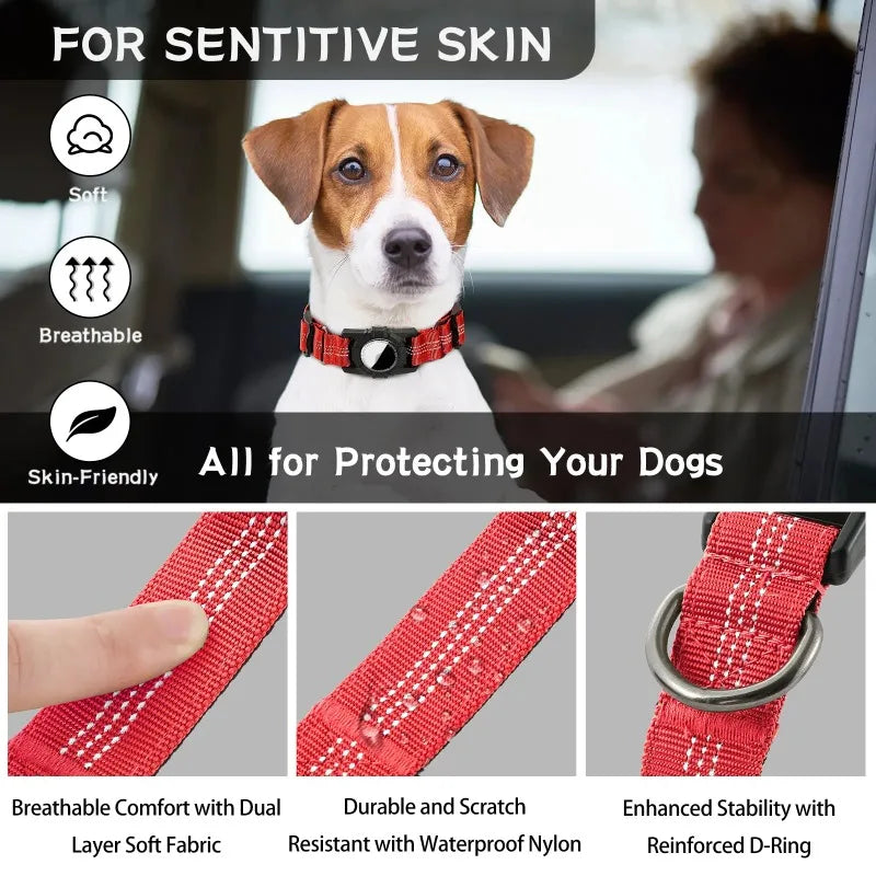 AirTag Dog Collar (Adjustable, GPS)