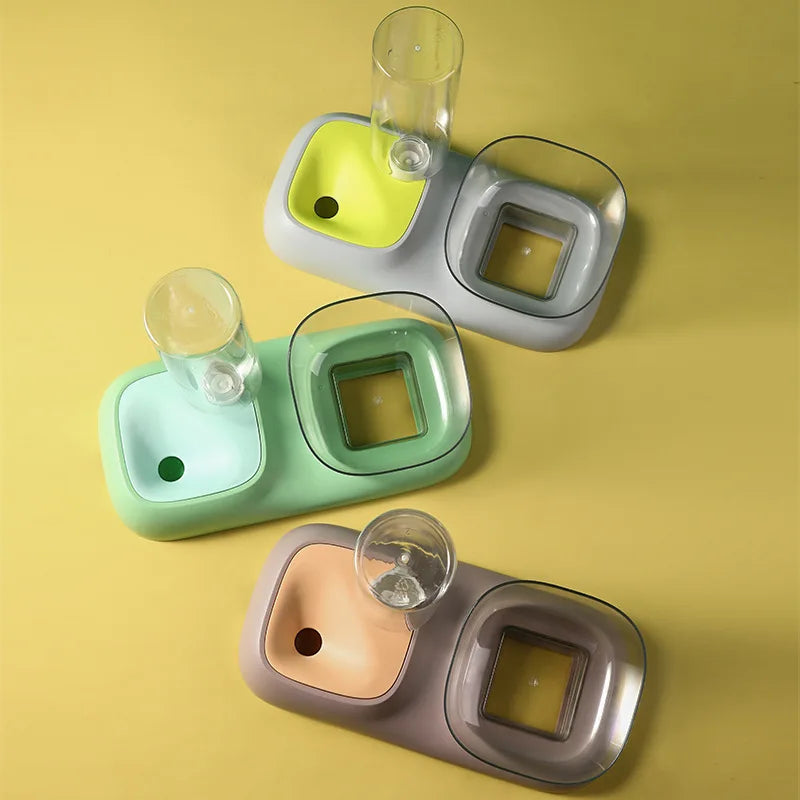 2-in-1 Auto Feeder & Waterer for Pets