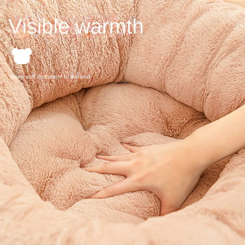 Thickened Velvet Pet Bed (Autumn/Winter)