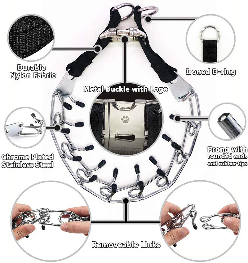 Adjustable Pinch Collar For Dog Training