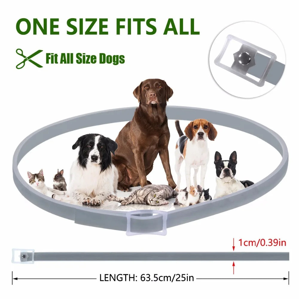 Adjustable Dog Flea & Tick Collar (Waterproof)