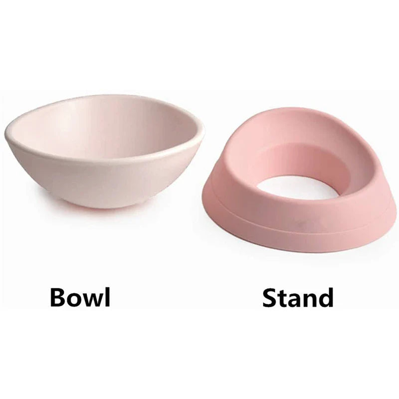 Adjustable Tilted & Raised Pet Bowl with Stand