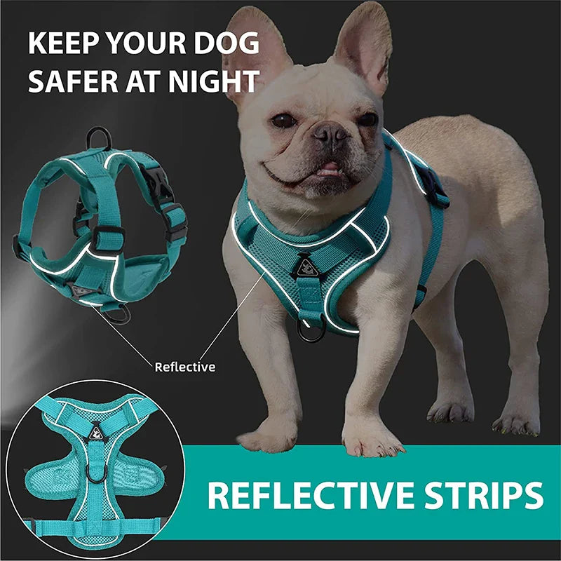 Breathable No Pull Harness Set (Reflective)