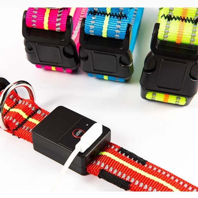 Comfortable USB Rechargeable LED Dog Collar