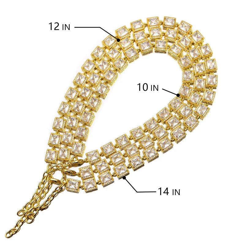 Adjustable Crystal Dog Collars
