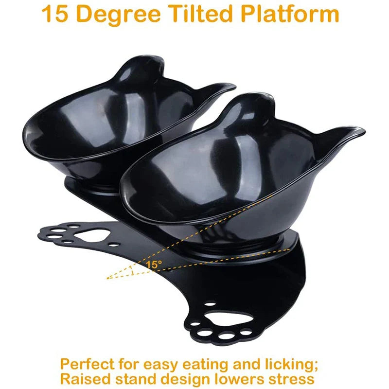 Eco-Friendly Raised Cat Bowls