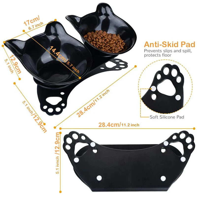 Eco-Friendly Raised Cat Bowls