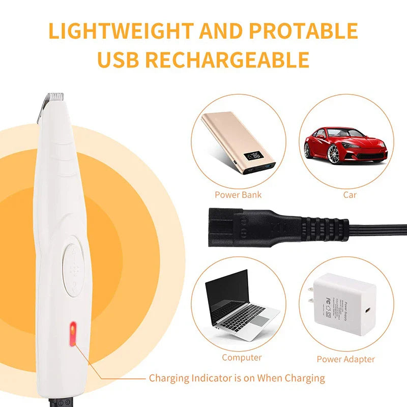Cordless Electric Pet Hair Trimmer