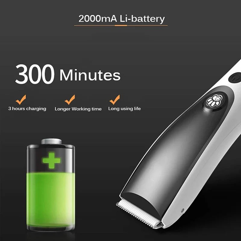 Efficient Cordless Electric Dog Hair Trimmer