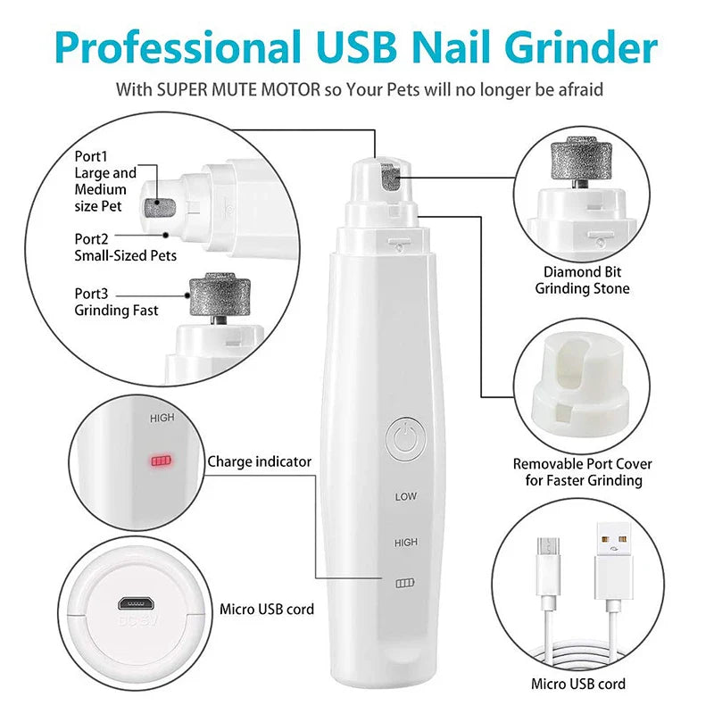 Portable Electric Dog Nail Grinder