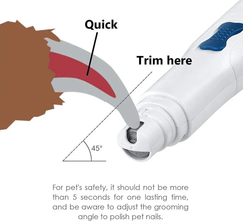 Effective Electric Pet Nail Grinder for Cats & Dogs