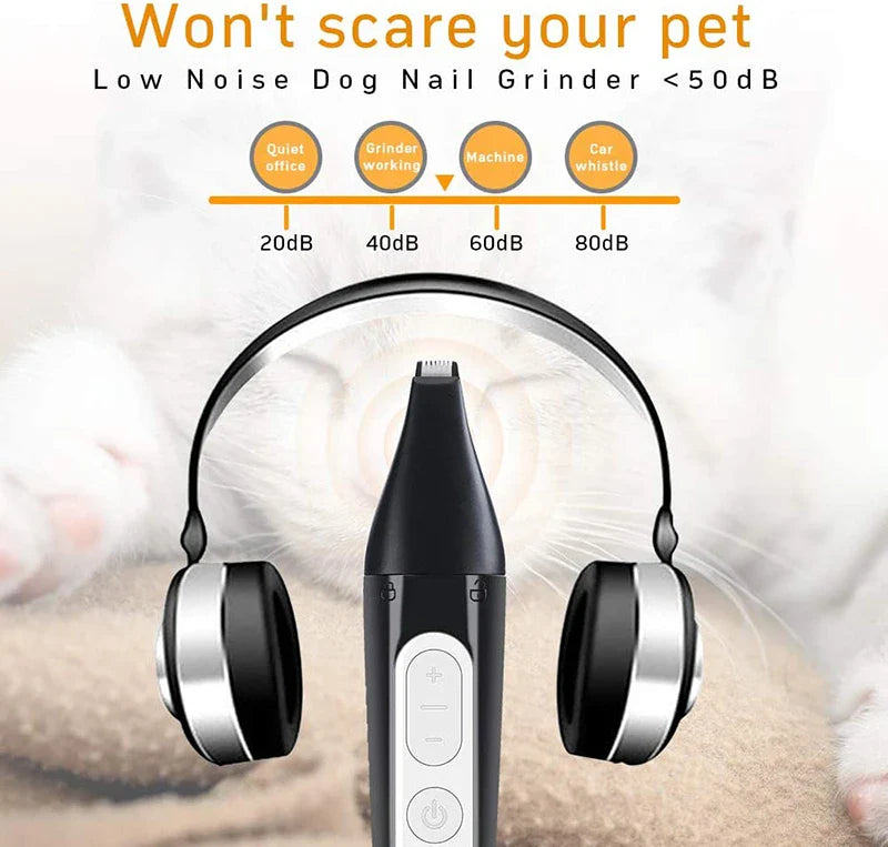 Dog Hair Trimmer & Grinder (USB, Quiet)