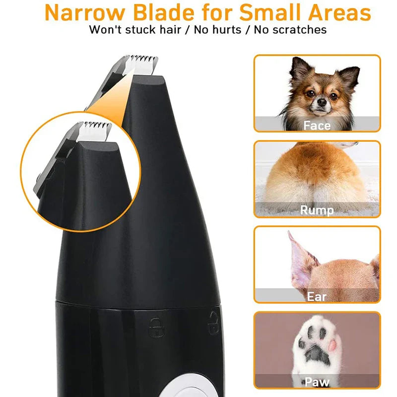 Dog Hair Trimmer & Grinder (USB, Quiet)