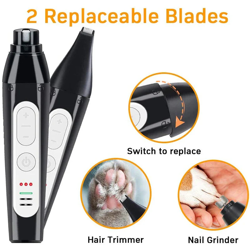 Dog Hair Trimmer & Grinder (USB, Quiet)