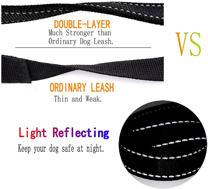 Bungee Dog Leash (Training, Shock Absorb)