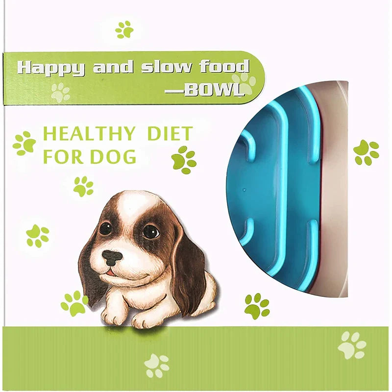 No-Spill Slow Feed Dog Bowls