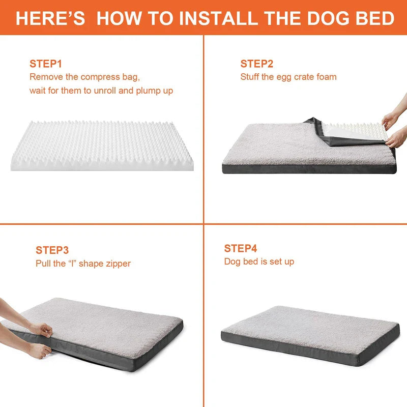Durable, Comfy, Removable Cover Dog Bed