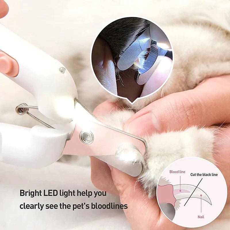 Nail Clippers with LED Light for Cats & Dogs