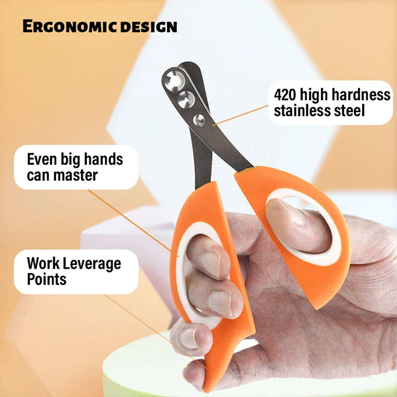 Safe Pet Nail Clippers with comfortable grip