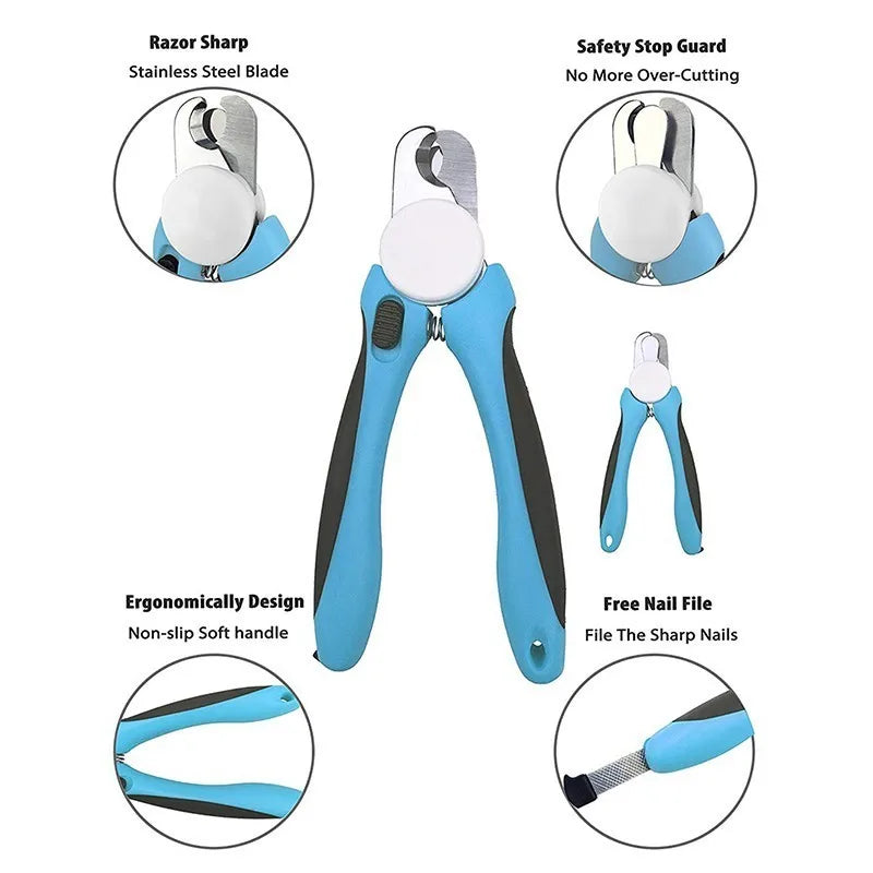 Safe and Comfortable Dog Nail Clippers with File
