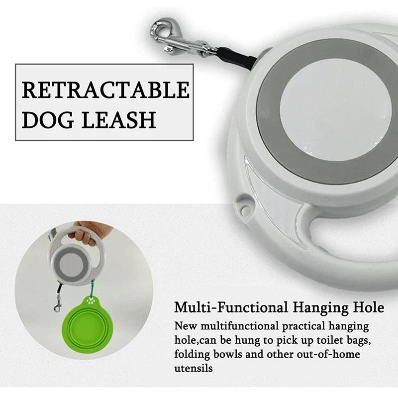 Retractable Dog Leash with Anti-Slip Handle