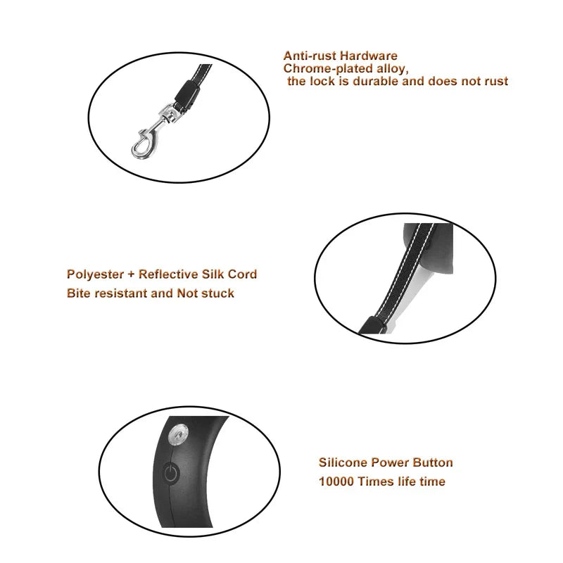 5M Heavy Duty Retractable Dog Leash