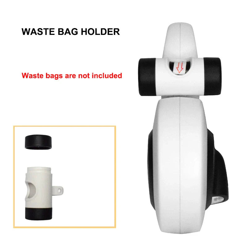 Dog Leash with LED Flashlight & Poop Bag Dispenser