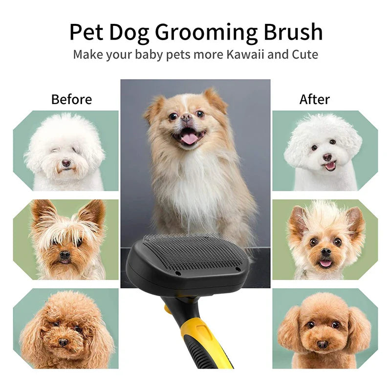 Self-Cleaning Dog Grooming Brush