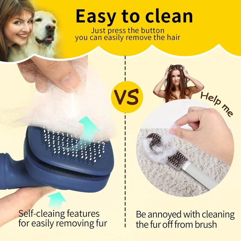 Rotatable Slicker Brush for Cats & Puppies
