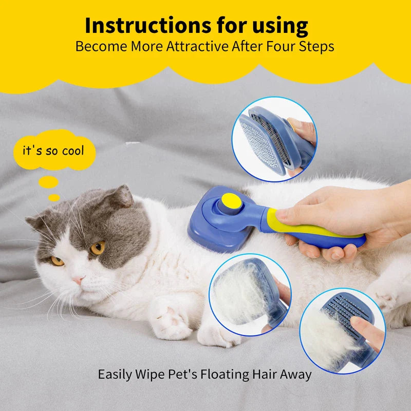 Rotatable Slicker Brush for Cats & Puppies