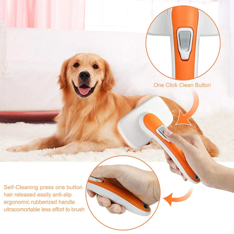 Self-Cleaning Dog Brush