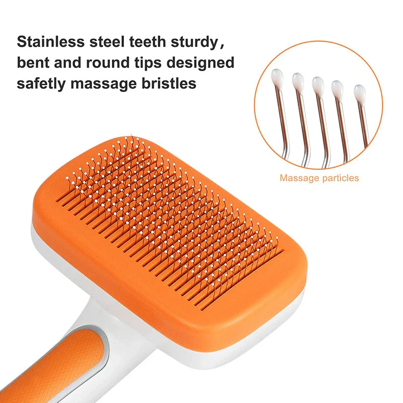 Self-Cleaning Dog Brush