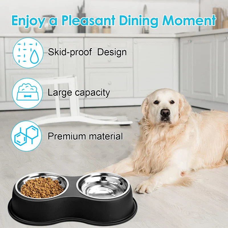 Stainless Steel Bowls Set for All Breeds