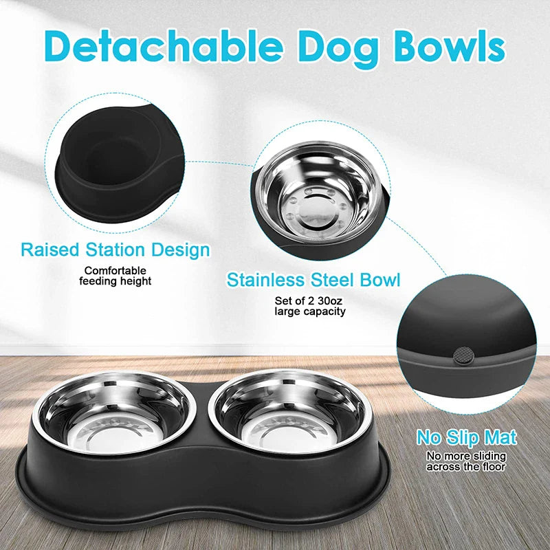 Stainless Steel Bowls Set for All Breeds
