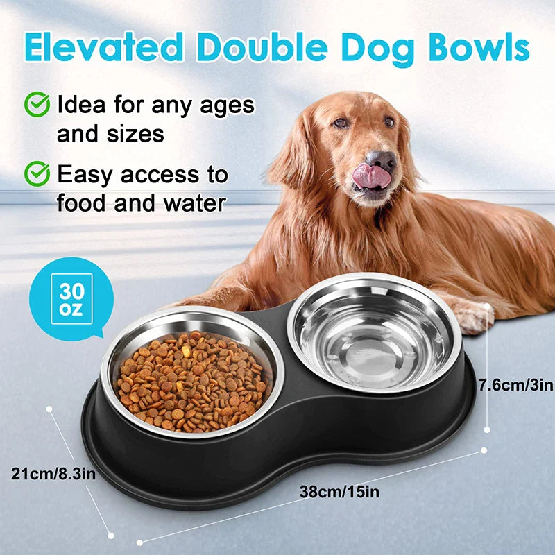 Stainless Steel Bowls Set for All Breeds