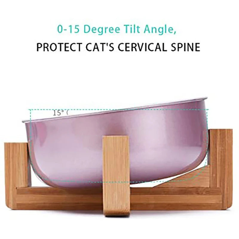 Adjustable Stainless Steel Pet Bowls with Stand
