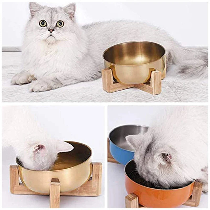Adjustable Stainless Steel Pet Bowls with Stand