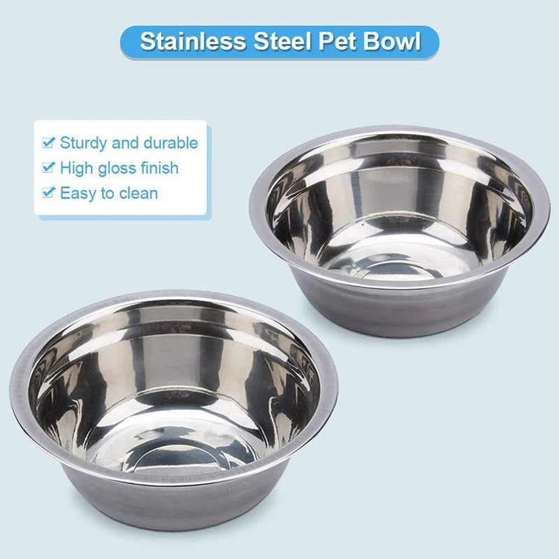 Elevated Stainless Steel Double Dog Bowls