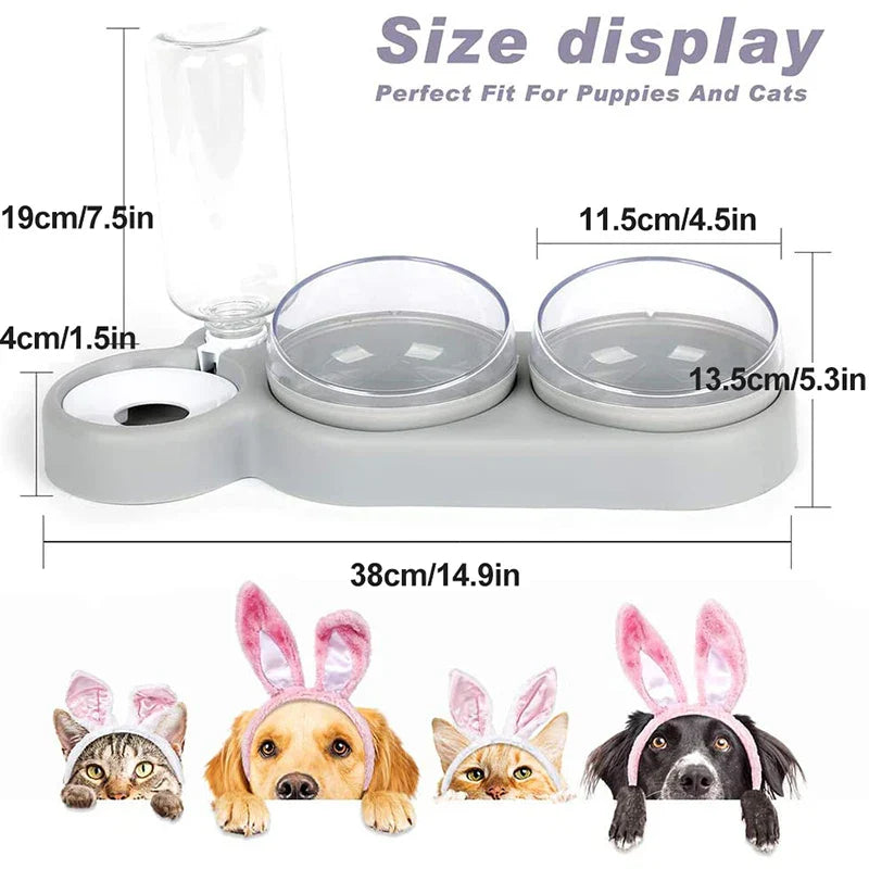 3-in-1 Auto Feeder & Water Bowls