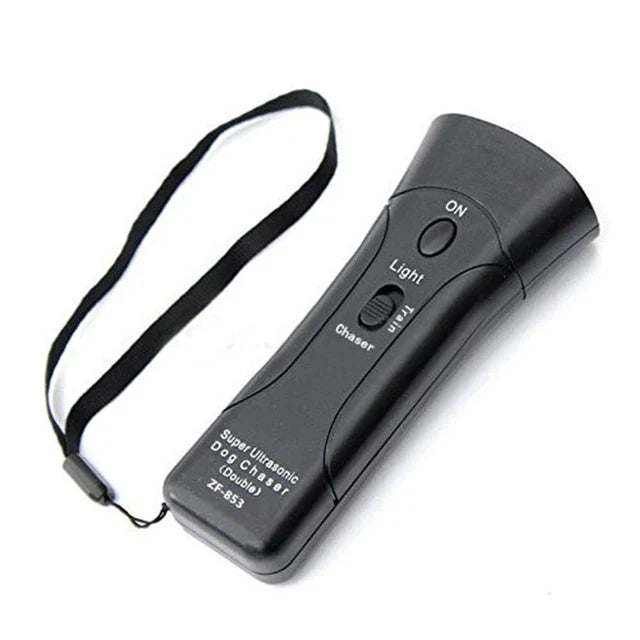 Ultrasonic Dog Repeller (Safe, Flashlight)