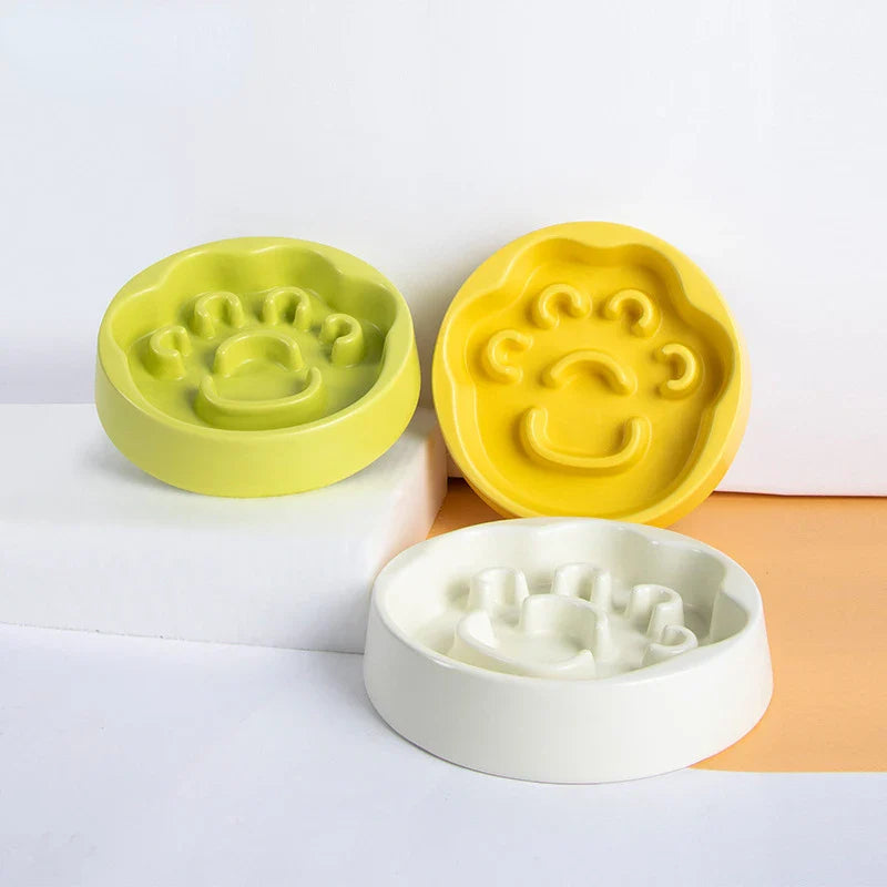 Ceramic Slow Feed Bowl For Pets