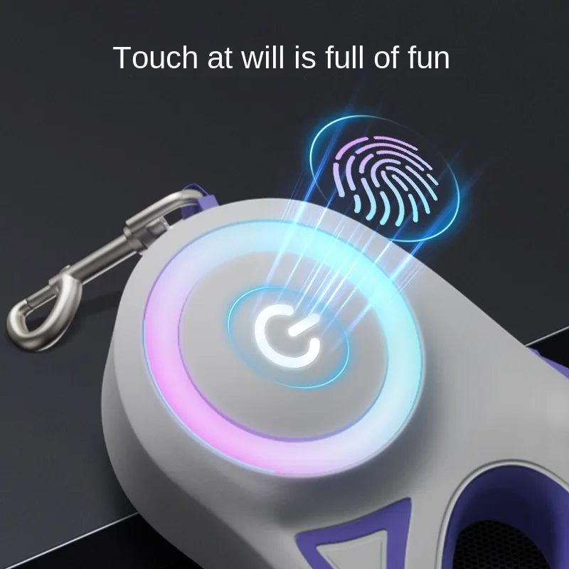 LED Automatic Retractable Dog Leash