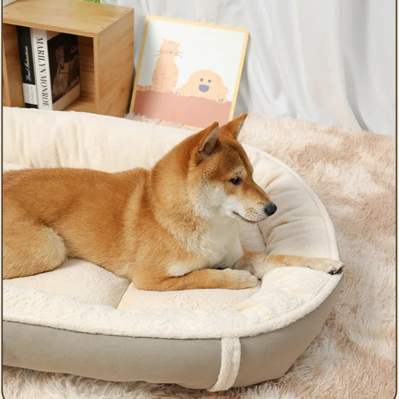 Luxury Fluffy Dog Bed: Soft, High Rebound
