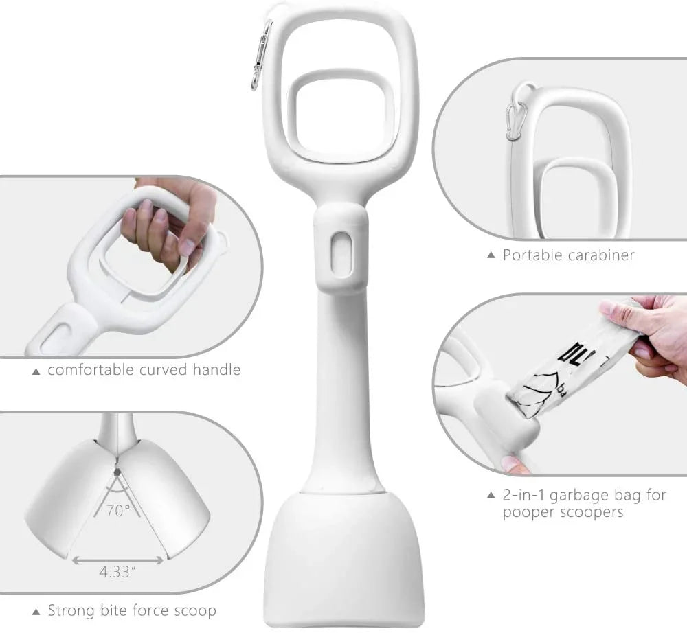 Long Handle Poop Scooper for Dogs & Cats