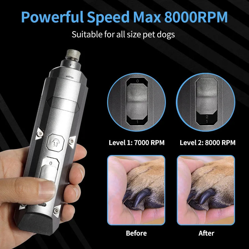 Rechargeable Nail Grinder for Dogs and Cats